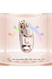 M133 Şeffaf Kablosuz Bluetooth Mouse Üç Modlu Sessiz Şarj Edilebilir
