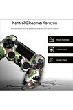 PS5 Dualsense Uyumlu Kamuflaj Desenli Koruyucu Silikon Kılıf + Analog silikon Koruyucu
