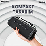 HiFuture Ripple BT 5.3 30W IPX7 Taşınabilir Stereo Bluetooth Hoparlör Siyah