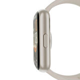 HiFuture EVO2 Bluetooth 5.2 1.47” Ekran 1 ATM Su Geçirmez 24+ Spor Modu Nabız Spor Kan Oksijen Takibi IOS & Android Uyumlu Akıllı Bileklik Açık Krem