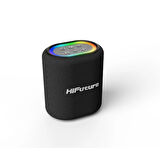 HiFuture Vocalist 100 Kablosuz Bluetooth 5.0 25W RGB Aydınlatmalı BT/AUX/SD Kart Girişli TWS Mikrofonlu Taşınabilir Karaoke Sistemi Hoparlör Siyah
