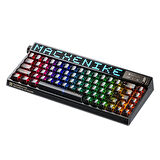 Machenike KT68 Pro Tri-Mode Yellow Switch LCD RGB Siyah İngilizce Gaming Klavye