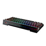 Machenike KT68 Pro Tri-Mode Yellow Switch LCD RGB Siyah İngilizce Gaming Klavye