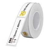 Niimbot T12*40mm 160 adet Hayvanat Bahçesi Desenli Etiket (D11,D110,D101,H1S)