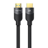 VegGieg Premium 8K 60Hz 4K 120Hz HDCP ARC HDR Örgülü HDMI 2.1 Kablo 1.5 Metre
