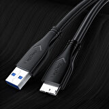 VegGieg USB 3.0 Micro B Şarj ve Data HDD Kablosu 1 Metre