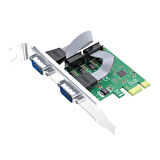 Veggieg PCI Express to 2 Port 9 Pin RS-232 Seri Com DB9 Genişletme Kartı