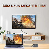 VegGieg 1080P Full HD 60Hz HDMI KVM Extender 60 Metre CAT5E/6 HDMI Menzil Genişletici Uzatıcı