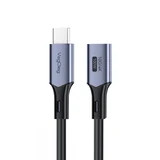 VegGieg USB 3.2 Gen 2 Type-C Uzatma Kablosu USB-C 100W 10Gbps 4K 60Hz 2 Metre