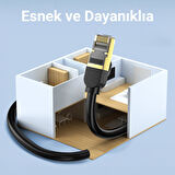 VegGieg CAT8 40Gbps 2000Mhz STP RJ45 Ethernet Kablosu 15 Metre