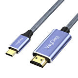 VegGieg 4K/60Hz Type-C 3.1 to HDMI 2.0 Dönüştürücü Kablo 2 Metre