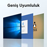VegGieg USB 2.0 SD - MicroSD Kart Okuyucu ve 3 Port USB Çoklayıcı Hub