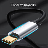 VegGieg USB Type-C to 3.5mm Aux Hi-Fi Ses Kablosu 1 Metre