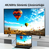 VegGieg USB 3.1 Type-C PD 100W 5A 10Gbps 4K 60Hz Destekli Kablo 2 Metre