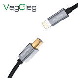VegGieg Lightning to MIDI USB-B iPhone iPad Uyumlu Müzik Enstrüman Kablosu
