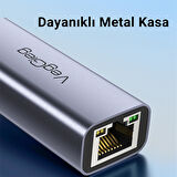 VegGieg Type-C 1000Mbps Gigabit Ethernet Adaptörü PC, Mac, Konsol, Tv Box Uyumlu