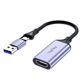 VegGieg 1080P 60Hz HDMI Video Capture Card USB 3.0 ve Type-C Görüntü Yakalama Kartı