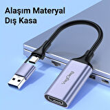 VegGieg 1080P 60Hz HDMI Video Capture Card USB 3.0 ve Type-C Görüntü Yakalama Kartı