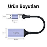 VegGieg 1080P 60Hz HDMI Video Capture Card USB 3.0 ve Type-C Görüntü Yakalama Kartı