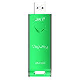VegGieg 5400 Mbps 2.4GHz/5Ghz/6GHz Tri Band Alıcı Verici USB Wifi 6 Adaptör