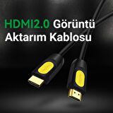 VegGieg 4K 60Hz 18Gbps HDR ARC HDCP Destekli HDMI 2.0 Kablo 1.5 Metre