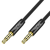VegGieg 3.5mm Jack TRRS Hi-Fi AUX Mikrofon ve Ses Kablosu 1 Metre