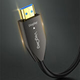 VegGieg 8K/60Hz 4K/120Hz 48Gbps HDR ARC HDCP Fiber Optik HDMI 2.1 Kablo 40 Metre