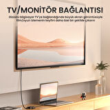 VegGieg USB-A to 4K 30Hz HDMI ve 1080P 60Hz VGA Görüntü Çevirici Kablo