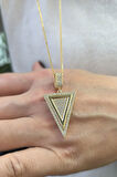 Üçgen Model Tarz Altın Kolye