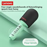 Lenovo Thinkplus M1 Ses Değiştirme Özellikli Karaoke Bluetooth Mikrofon Speaker Yeşil