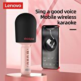 Lenovo Thinkplus M1 Ses Değiştirme Özellikli Karaoke Bluetooth Mikrofon Speaker Yeşil