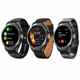 HainoTeko GPS-2 Akıllı Saat GPS Özellikli AMOLED Ekran 3 ATM Su Geçirmez 3 Kordonlu Bluetooth Aramalı Siyah