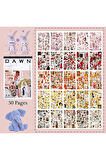 Dawn Temalı 50 Sayfa Sticker Defteri • Scrapbooking • Bullet Journal (GGK-DAH147)