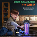 Rowenger MO8C Uv-Led Iç ve Dış Mekan Elektrikli Sinek Öldürücü Sivri Sinek Öldürücü Lamba