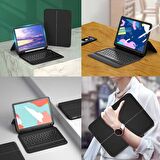 iPad 10.2 ve 10.5 Keyboard Folio Kablosuz Klavyeli Kılıf