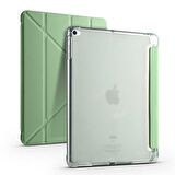 Apple iPad 9.7 2017 2018 (5.6.Nesil) Uyumlu Kalemlikli Premium Standlı Katlanabilir Uyku Modu Özellikli Tablet Kılıfı