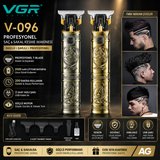 V-096 Profesyonel T-Blade Saç Sakal Kesme Makinesi 2000 mAh Şarjlı Kablosuz Erkek Tıraş Makinesi