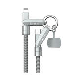Earldom EC-208CL Boyun Askılı Type-C to Lightning 27W PD Hızlı Şarj Kablosu 1.2M - Gümüş
