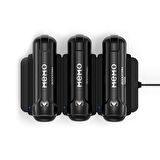 MEMO DL10 Telefon Soğutucu Fan Batarya Şarj Paneli + 2 Yedek Powerbank SİYAH