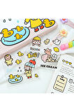 Rain Temalı 100 Yaprak 4 Bölmeli Sticker Seti • Bullet Journal (GGK-DZ081)