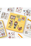 Changing Room Temalı 100 Yaprak 4 Bölmeli Sticker Seti • Bullet Journal (GGK-DX084)