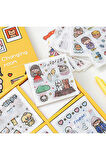 Changing Room Temalı 100 Yaprak 4 Bölmeli Sticker Seti • Bullet Journal (GGK-DX084)