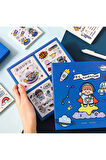 Big Adventure Temalı 100 Yaprak 4 Bölmeli Sticker Seti • Bullet Journal (GGK-DZ083)