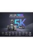 Lingdu LD02 5K 3 inç Ekran 150° 2 Kameralı 64GB Araç İçi Kamera (Türkiye'de ilk 5K Kamera)