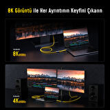 Aohi The Future 4-in-1 USB-C to USB-C Modüler Uzayabilen 1m 40Gbps 8K Destekli 240W PD 3.1 USB4 Süper Hızlı Şarj/Data Kablo Seti