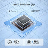 Aohi Silky USB-C to USB-C 1m PD 3.1 480Mbps 140W Süper Hızlı Şarj/Data Kablosu
