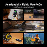 Aohi The Future Creative Power 8-in-1 240W PD 3.1 Süper Hızlı Şarj/Data Kablo Seti, Type-C to Type-C, 2,6m Modüler Uzayabilen, 40Gbp