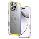 Aohi The Future Iphone 16 Pro Kılıfı, Magsafe Uyumlu Telefon Kılıfı, Beyaz
