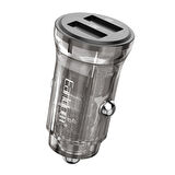 Earldom ES-CC24C USB to Type-C Kablolu PD Hızlı Araç Şarjı - Siyah