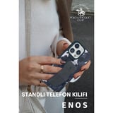 Santa Barbara Polo Racquet Club iPhone 13 Pro Max Kılıf Z Standlı Desenli PU Deri Enos Kapak